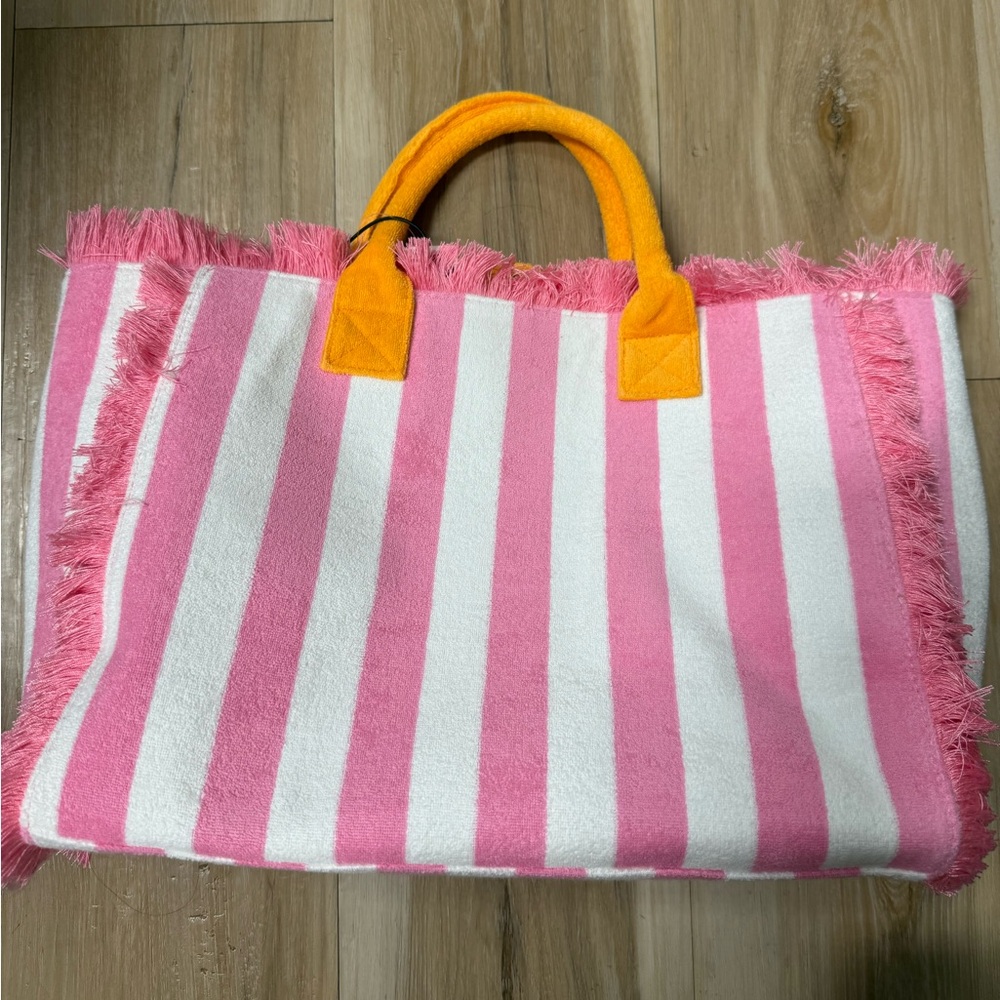 Rare striped cabana bag